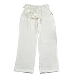 Liu Jo Pantalone Tinta Unita con Elastico In Vita per Bambina GA4236 BIANCO LIU JO 