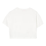 Liu Jo T-Shirt Girocollo Tinta Unita con Taschino Modello Crop per Bambina GA5016XX BIANCO LIU JO 
