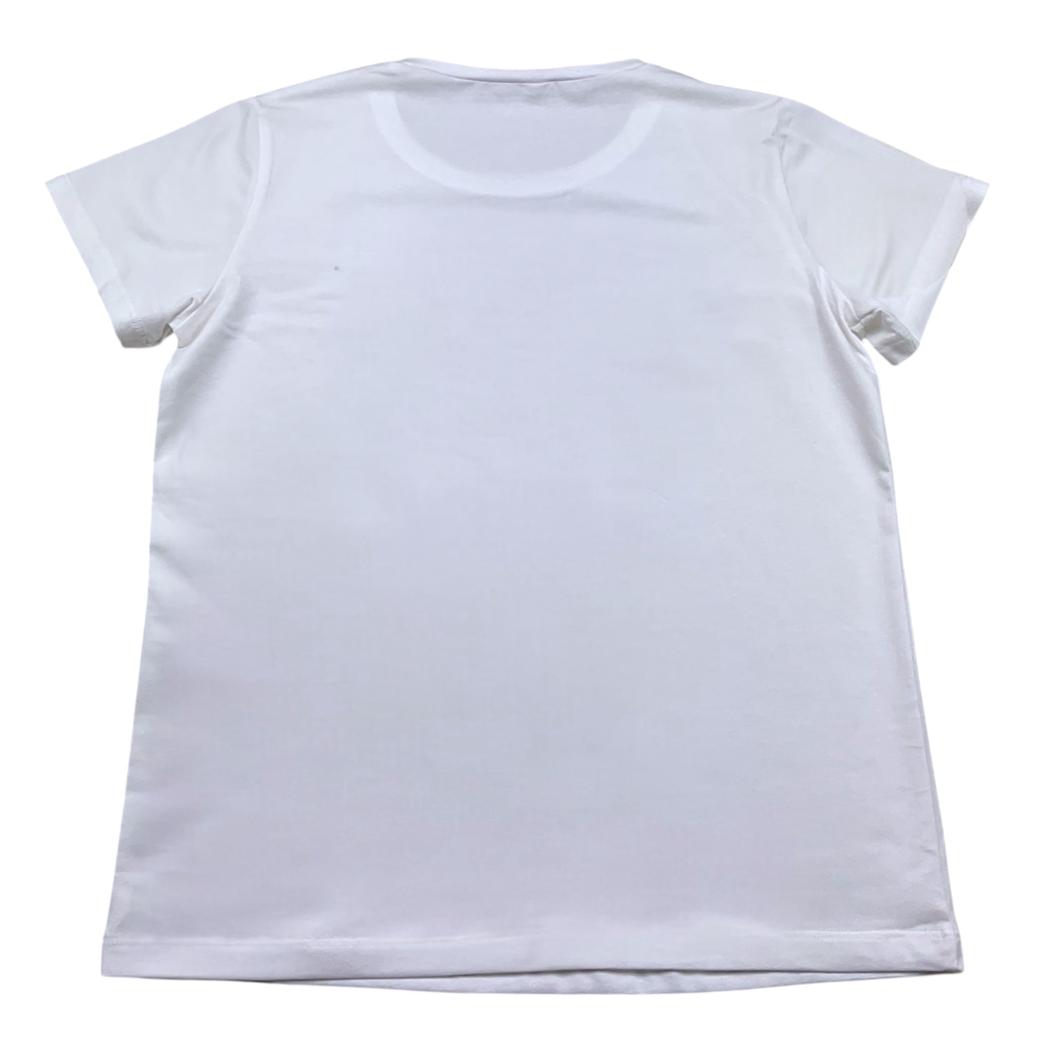 Liu Jo T-Shirt Girocollo Tinta Unita con Paillettes per Bambina GA5018XX BIANCO LIU JO 