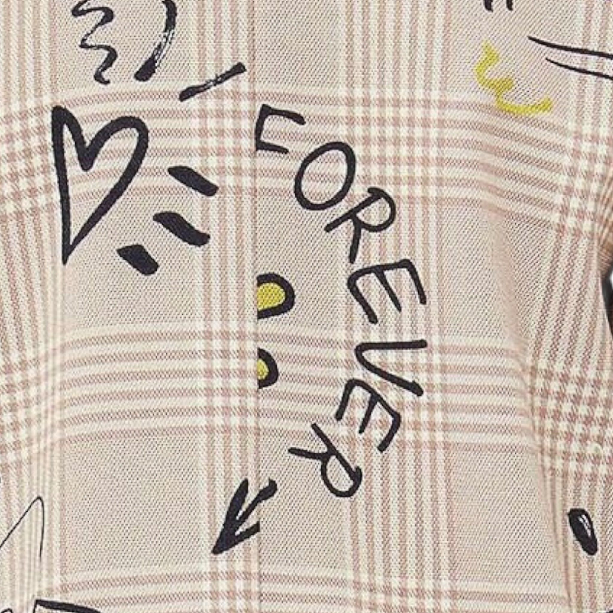 Liu Jo Giacca Tinta Unita con Fantasia per Bambina GA5022 BEIGE LIU JO 