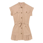 Liu Jo Set Abito Tinta Unita-Cintura per Bambina GA5026 BEIGE LIU JO 
