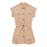 Liu Jo Set Abito Tinta Unita-Cintura per Bambina GA5026 BEIGE LIU JO 