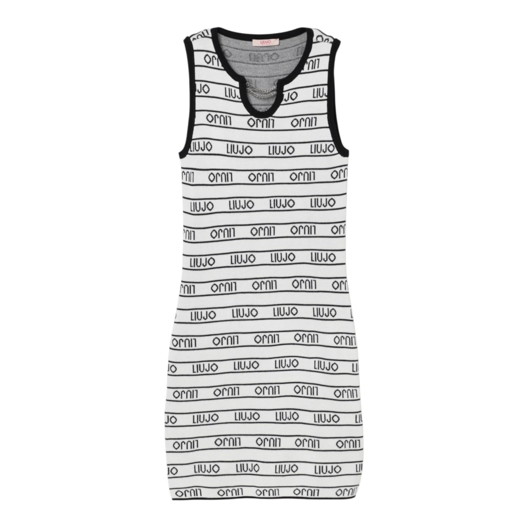Liu Jo Abito Bicolore Logato per Bambina GA5077 BIANCO/NERO LIU JO 
