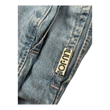 Liu Jo Pantalone Modello Palazzo Tinta Unita In Denim per Bambina GA5104X BLU LIU JO 