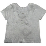 Liu Jo T-Shirt Girocollo Tinta Unita per Bambina GA5127 ARGENTO LIU JO 