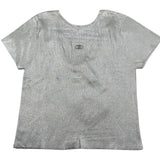 Liu Jo T-Shirt Girocollo Tinta Unita per Bambina GA5127 ARGENTO LIU JO 