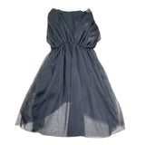 Liu Jo Abito Tinta Unita con Tulle E Cintura per Bambina GA5147 NERO LIU JO 