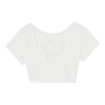 Liu Jo T-Shirt Girocollo Tinta Unita con Stampa Logo per Bambina GA5159XX BIANCO LIU JO 