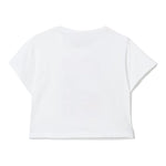 Liu Jo T-Shirt Girocollo Tinta Unita con Stampa Logo per Bambina GA5168 BIANCO LIU JO 