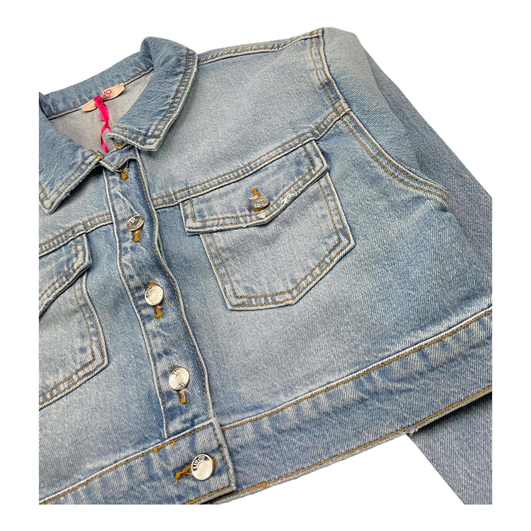 Liu Jo Giubbino In Denim Tinta Unita per Bambina GA5180X AZZURRO LIU JO 