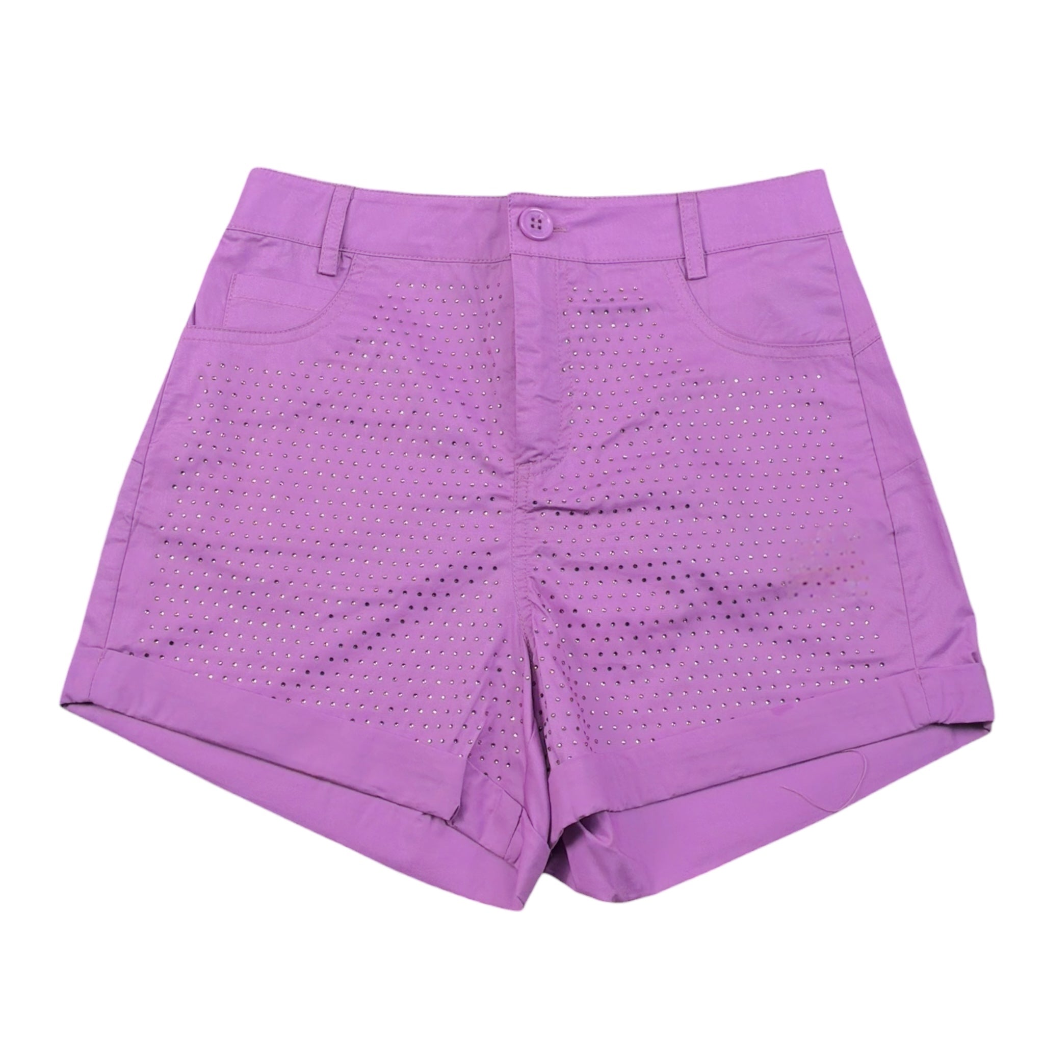 Liu Jo Short Tinta Unita con Brillantini per Bambina GA5204 VIOLA LIU JO 