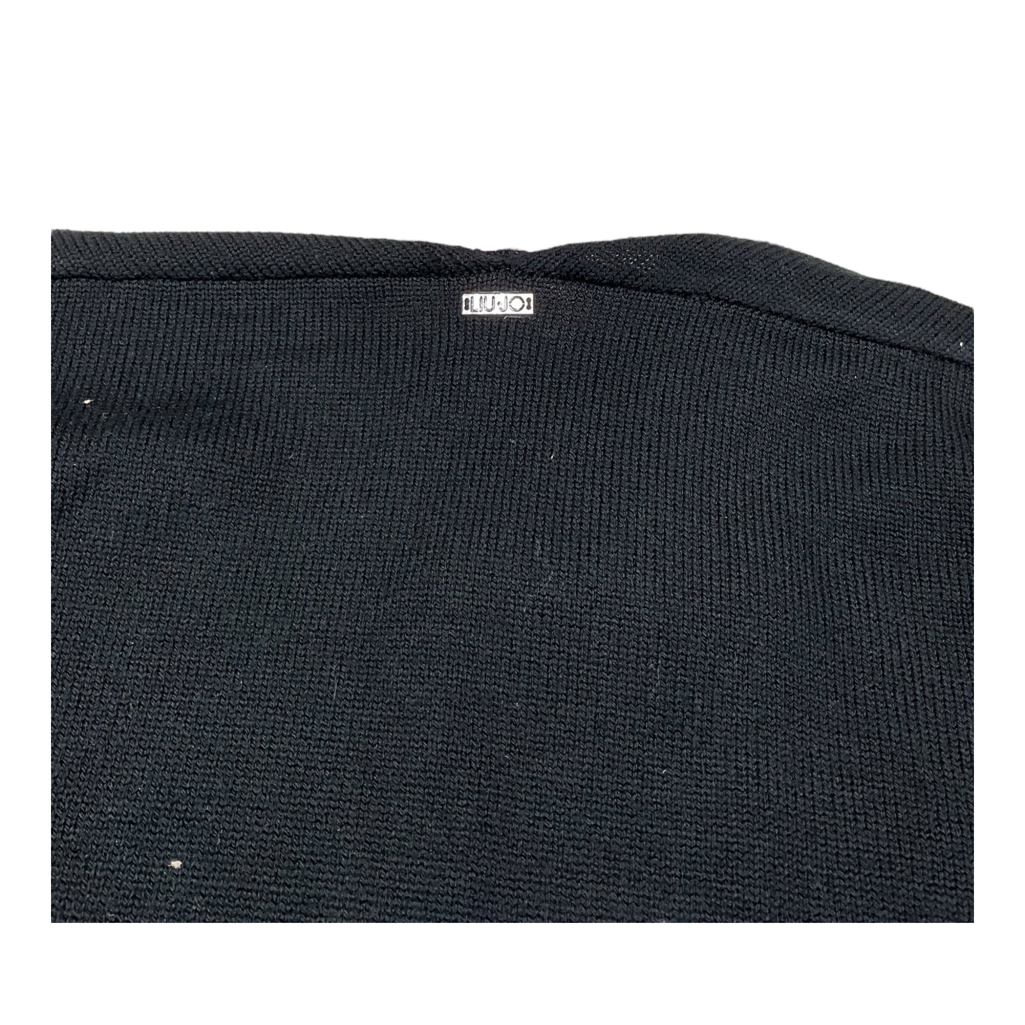 Liu Jo Cardigan Tinta Unita con Logo per Bambina GF4109 NERO LIU JO 