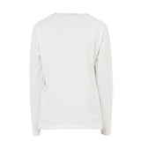 Liu Jo Shirt Girocollo Tinta Unita con Logo per Bambina GF4158 BIANCO LIU JO 