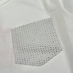 Liu Jo Shirt tinta unita con Brillantini Bianco per Bambina GF4185 BIANCO LIU JO 