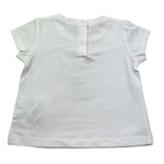 Liu Jo T-Shirt Girocollo Tinta Unita con Brillantini per Neonata HA5037 BIANCO LIU JO 