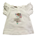 Liu Jo T-Shirt Tinta Unita Girocollo con Stampa per Neonata HA5064 BIANCO LIU JO 
