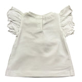 Liu Jo T-Shirt Tinta Unita Girocollo con Stampa per Neonata HA5064 BIANCO LIU JO 