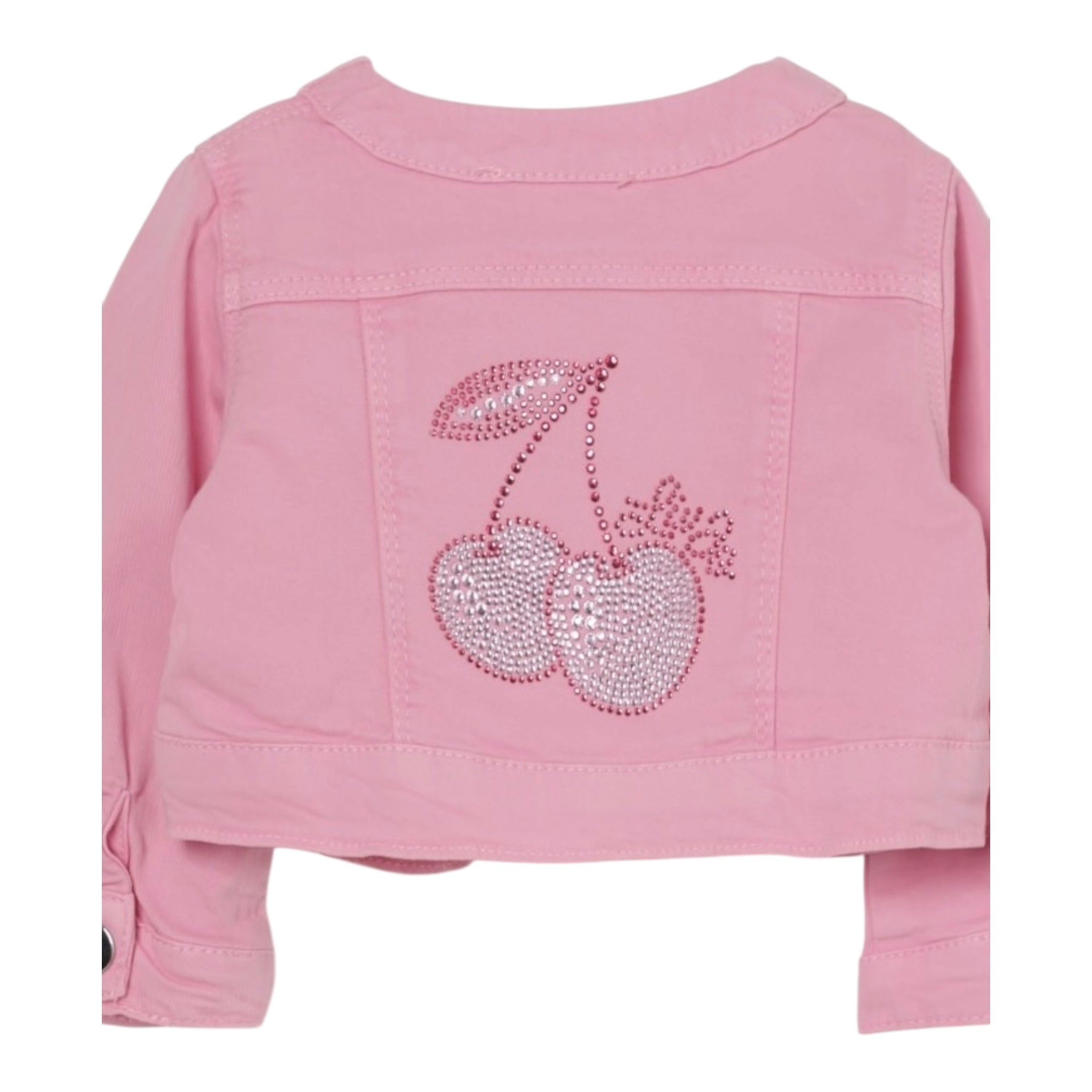 Liu Jo Giubbino In Denim Tinta Unita con Brillantini per Neonata HA5069 ROSA LIU JO 
