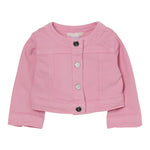 Liu Jo Giubbino In Denim Tinta Unita con Brillantini per Neonata HA5069X ROSA LIU JO 