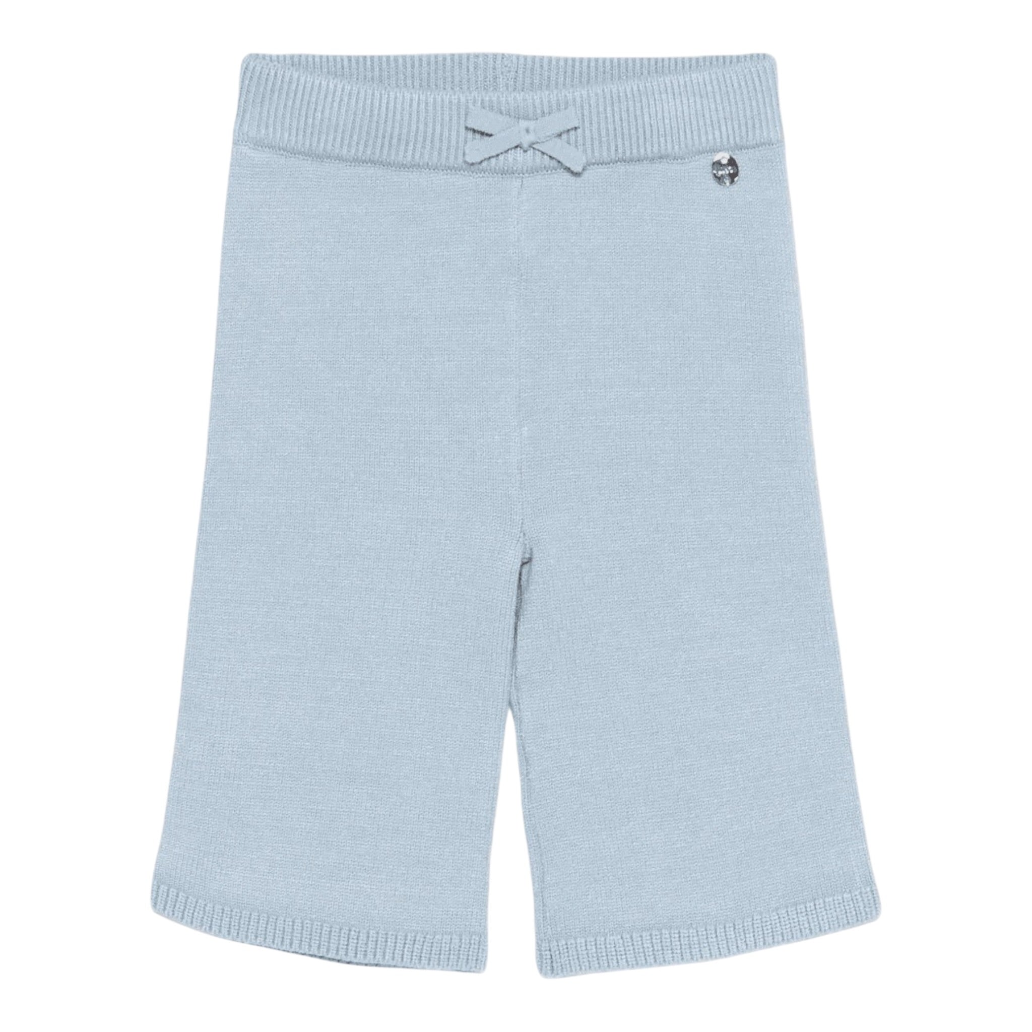 Liu Jo Pantalone tinta unita con Elastico In Vita Azzurro per Neonata HF5073 AZZURRO LIU JO 
