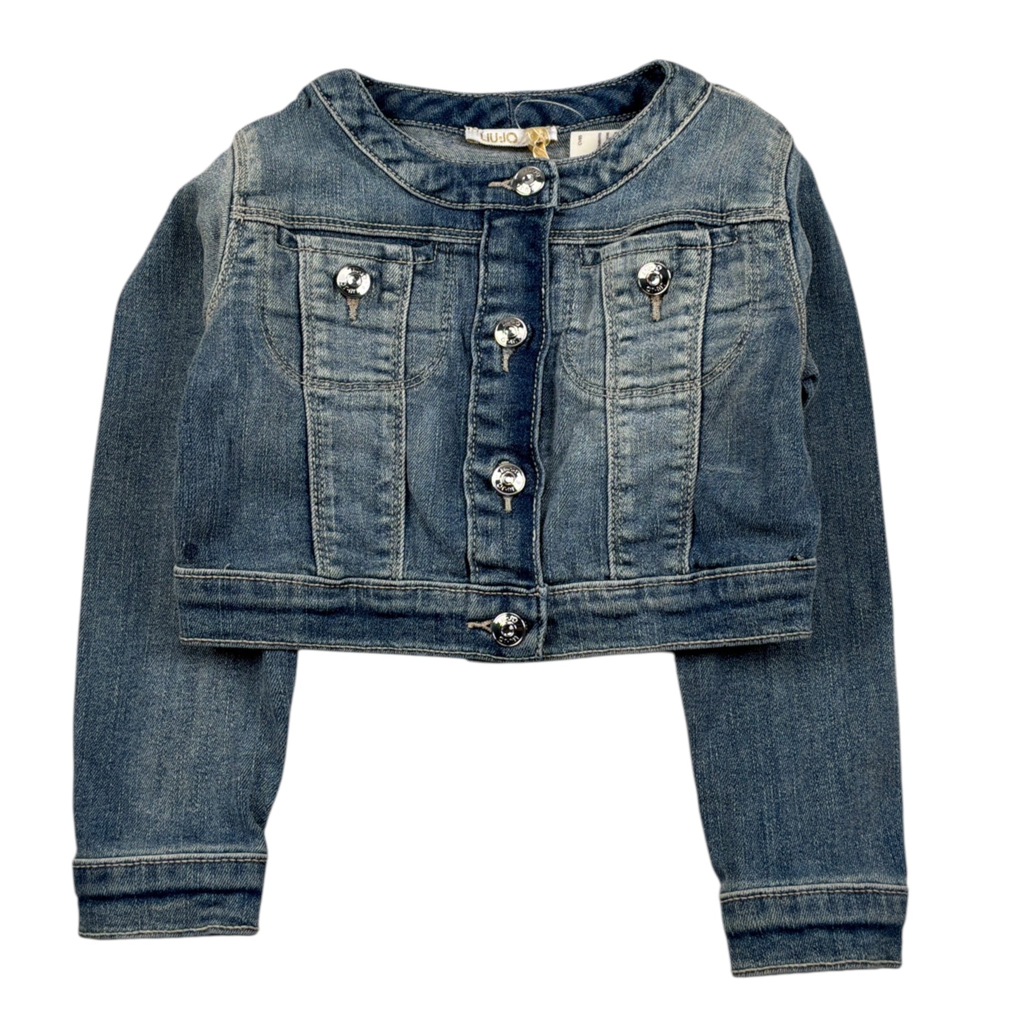 Liu Jo Giubbino In Denim tinta unita Azzurro per Bambina K17010 AZZURRO LIU JO 