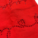 Liu Jo T-Shirt Girocollo Tinta Unita con Brillantini per Neonata KA4048 ROSSO LIU JO 