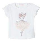Liu Jo T-Shirt Girocollo Tinta Unita con Stampa per Neonata KA496 PANNA LIU JO 