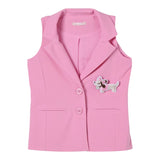 Liu Jo Gilet Tinta Unita con Spilla Cane per Bambina KA5005 ROSA LIU JO 