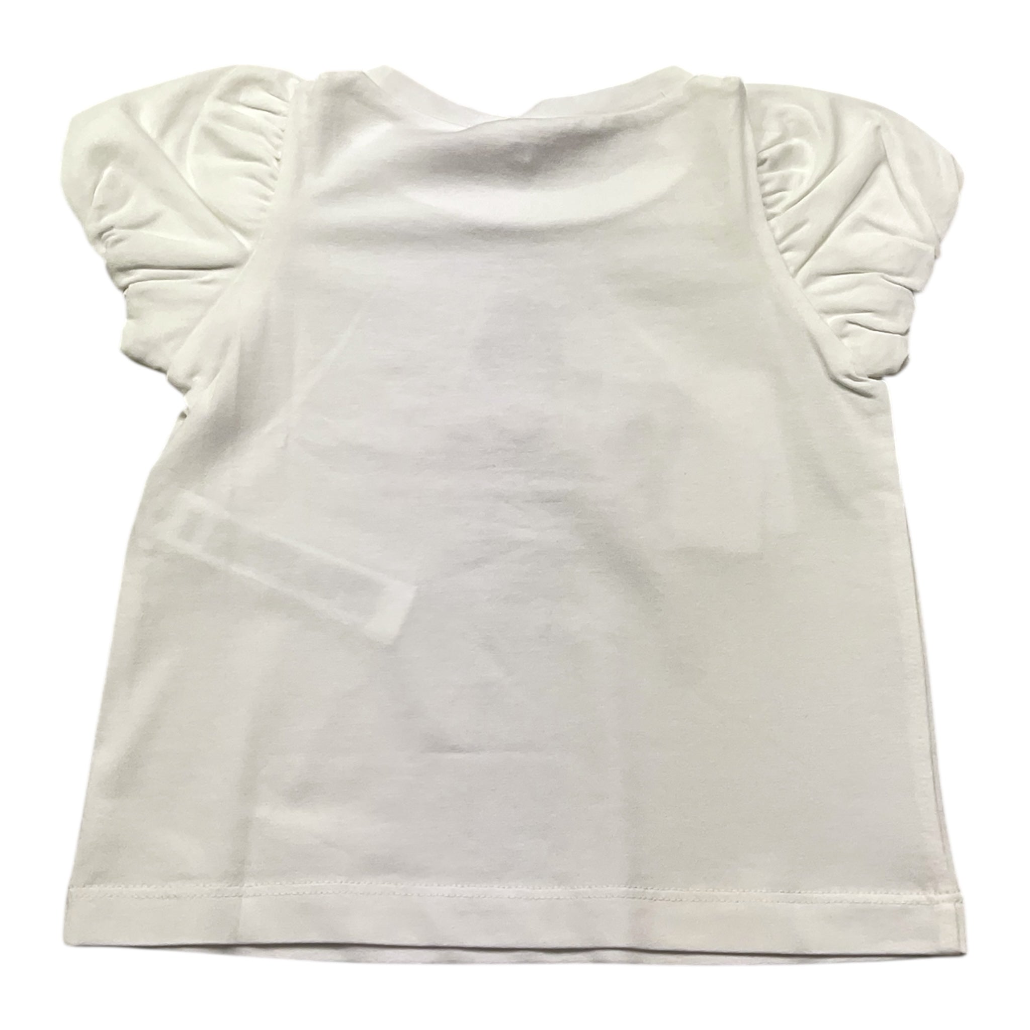 Liu Jo T-Shirt Girocollo Tinta Unita con Stampa per Bambina KA5008 BIANCO LIU JO 