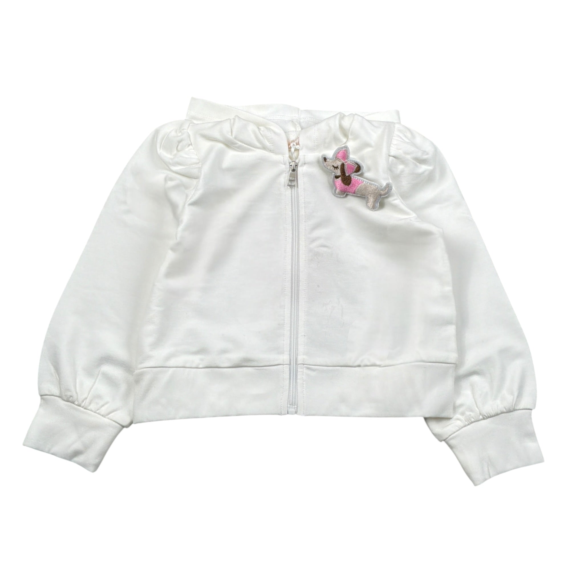 Liu Jo Felpa Chiusa con Cappuccio tinta unita Bianco per Bambina KA5016X BIANCO LIU JO 