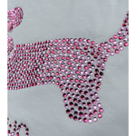 Liu Jo T-Shirt Girocollo Tinta Unita con Brillantini per Bambina KA5021XXJ BIANCO LIU JO 