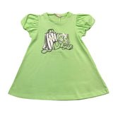 Liu Jo Abito Tinta Unita con Brillantini per Bambina KA5037 VERDE LIU JO 