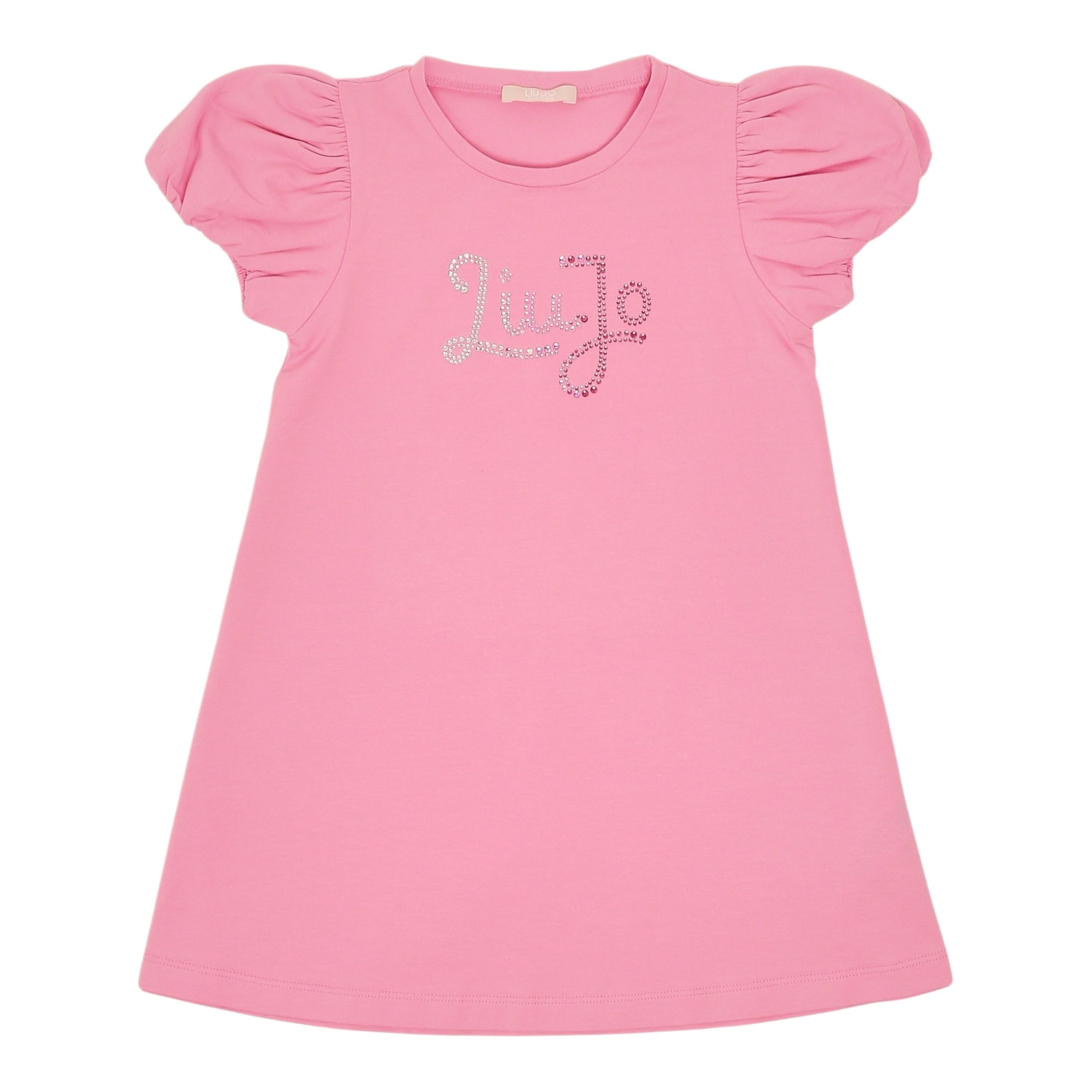 Liu Jo Abito Tinta Unita con Brillantini per Bambina KA5037XX ROSA LIU JO 