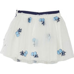 Liu Jo Gonna Tinta Unita In Tulle con Ricami per Bambina KA5043 BIANCO LIU JO 