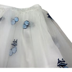 Liu Jo Gonna Tinta Unita In Tulle con Ricami per Bambina KA5043 BIANCO LIU JO 