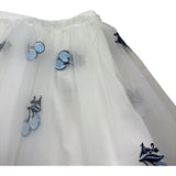 Liu Jo Gonna Tinta Unita In Tulle con Ricami per Neonata KA5043N BIANCO LIU JO 