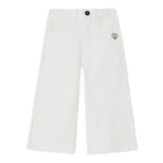 Liu Jo Jeans Tinta Unita Modello Palazzo per Bambina KA5047 BIANCO LIU JO 
