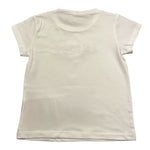 Liu Jo T-Shirt Girocollo Tinta Unita con Brillantini per Bambina KA5081 BIANCO LIU JO 