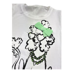 Liu Jo T-Shirt Girocollo Tinta Unita con Stampe per Bambina KA5082J BIANCO LIU JO 
