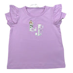 Liu Jo T-Shirt Tinta Unita con Brillantini per Neonata KA5092XXN LILLA LIU JO 