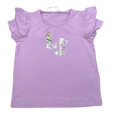 Liu Jo T-Shirt Tinta Unita con Brillantini per Neonata KA5092XXN LILLA LIU JO 