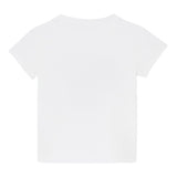Liu Jo T-Shirt Girocollo Tinta Unita con Stampa E Brillantini per Neonata KA5093XX BIANCO LIU JO 