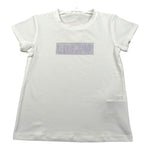 Liu Jo T-Shirt Tinta Unita con Brillantini per Neonata KA5095XXX BIANCO LIU JO 