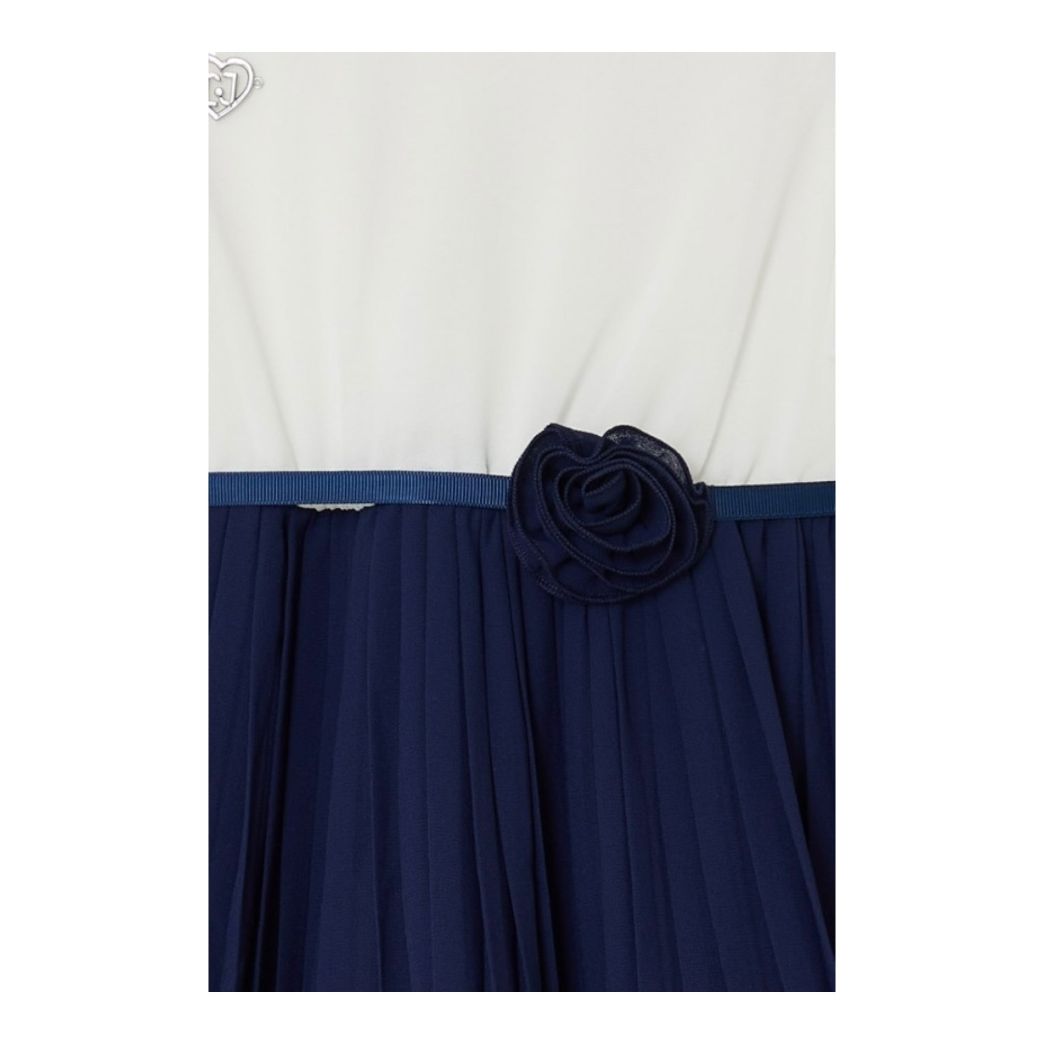 Liu Jo Abito Bicolore Mezza Manica Velato per Neonata KA5133 BIANCO/BLU LIU JO 