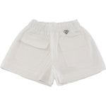 Liu Jo Short Tinta Unita con Elastico In Vita per Bambina KA5143X BIANCO LIU JO 