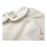 Liu Jo Abito Manica Lunga Tinta Unita con Tulle per Neonata KF1029 BIANCO LIU JO 