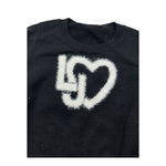 Liu Jo Maglia Girocollo Tinta Unita con Logo per Neonata KF4039 NERO LIU JO 