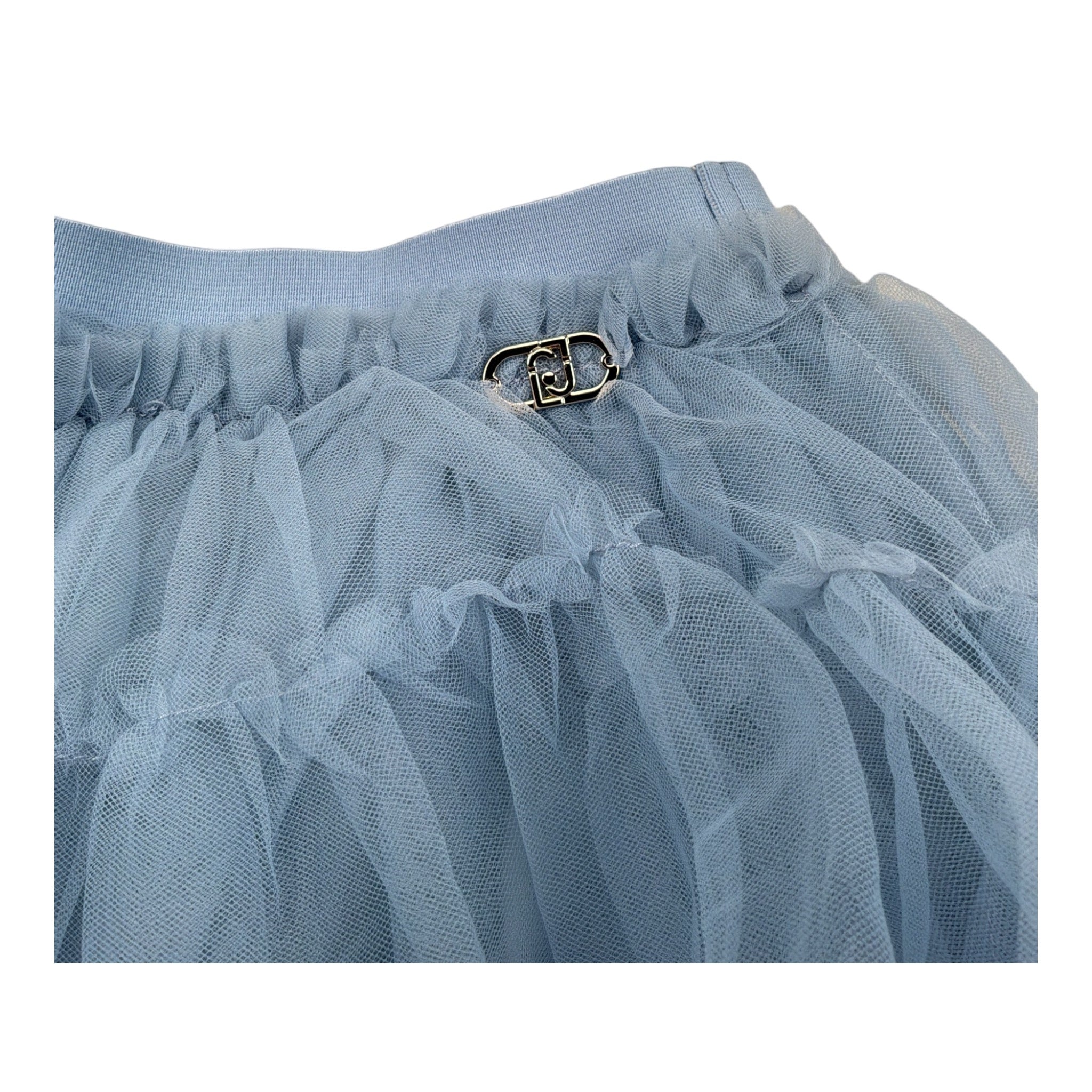 Liu Jo Gonna tinta unita con Tulle Azzurro per Bambina KF5074 AZZURRO LIU JO 