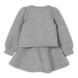 Liu Jo Completo 2 Pezzi Felpa-Pantalone tinta unita Grigio per Neonata KF5077 GRIGIO LIU JO 