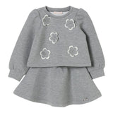 Liu Jo Completo 2 Pezzi Felpa-Pantalone tinta unita Grigio per Bambina KF5077J GRIGIO LIU JO 